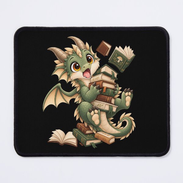 Item preview, Cute Green Baby Dragon Reading Books designed and sold by Hatchling Hollow.