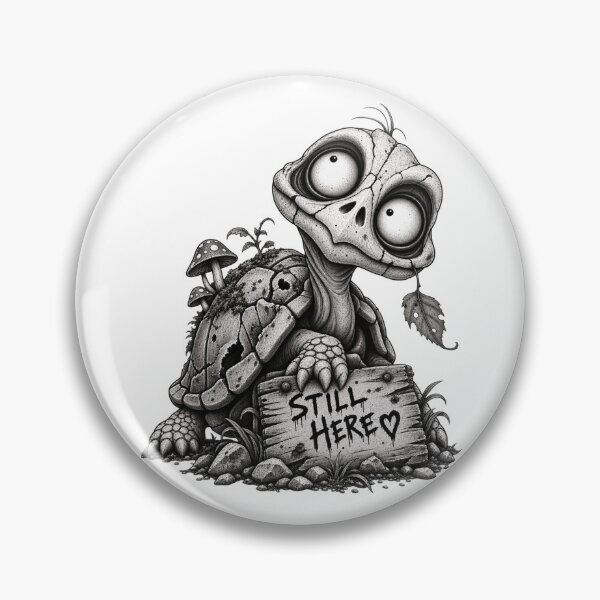 Item preview, Still Here – Creepy Turtle Horror Design designed and sold by UnglaublichGut.