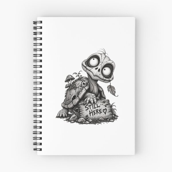 Item preview, Still Here – Creepy Turtle Horror Design designed and sold by UnglaublichGut.