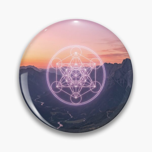 Item preview, Glowing Sacred Geometry Mountain Peak Sunset | Monkeybusiness designed and sold by monkeybusiness.pt.