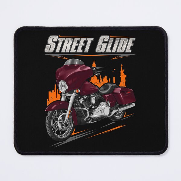 Item preview, Motorcycle Street Glide FLHX & FLHXI 2008 Crimson Red Denim for Motorcycle Riders designed and sold by MotoApparelHub.