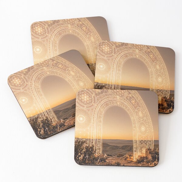 Item preview, Golden Flower of Life Gateway Desert Plateau | Monkeybusiness designed and sold by monkeybusiness.pt.