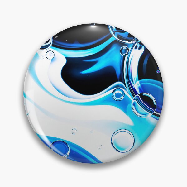 Item preview, Liquid Blue Elegance – Abstract Water Bubble Waves designed and sold by Exodoi.