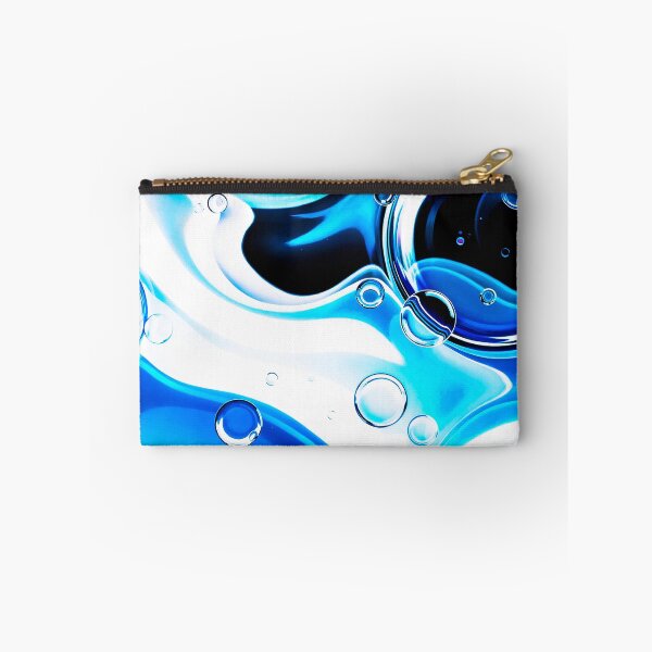 Item preview, Liquid Blue Elegance – Abstract Water Bubble Waves designed and sold by Exodoi.