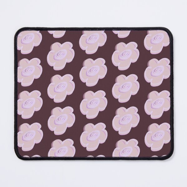 Item preview, Retro Daisy Pattern Scandi Folk - Soft Lilac Plum designed and sold by CaramelCo.