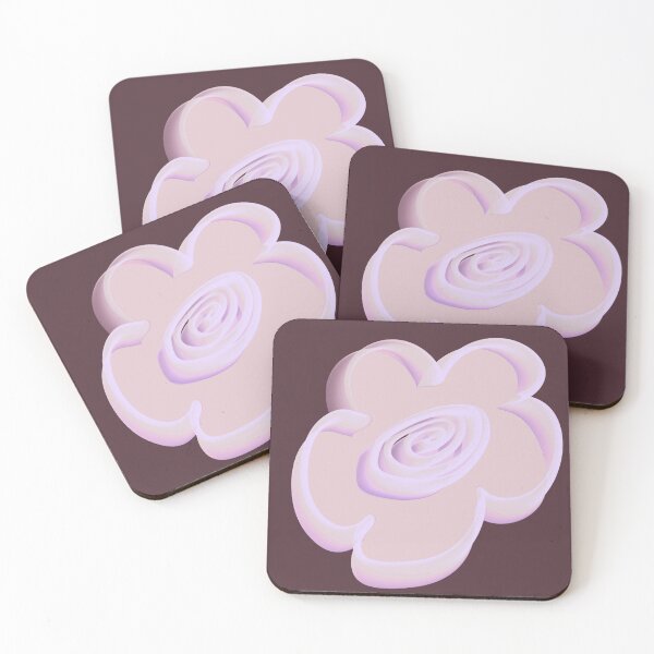 Item preview, Retro Daisy Pattern Scandi Folk - Soft Lilac Plum designed and sold by CaramelCo.