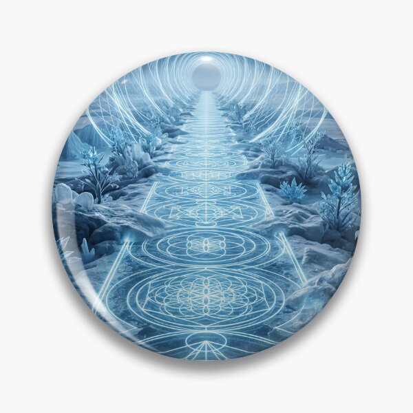 Item preview, Glowing Ice Blue Crystal Sacred Geometry Pathway | Monkeybusiness designed and sold by monkeybusiness.pt.