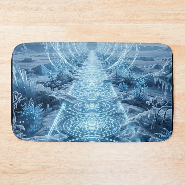 Item preview, Glowing Ice Blue Crystal Sacred Geometry Pathway | Monkeybusiness designed and sold by monkeybusiness.pt.