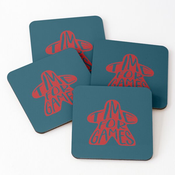 Item preview, Time For Games - Red Distressed Meeple designed and sold by FintanMeyer.
