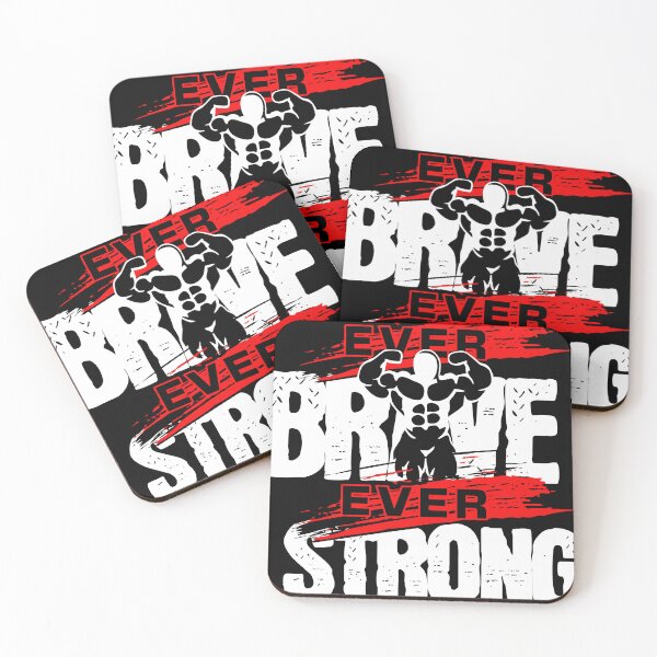 Item preview, Ever Brave Ever Strong T-Shirt, Bold Bodybuilder Graphic Tee, Fitness Motivation Shirt, Gym Quote Gift designed and sold by vec4u.