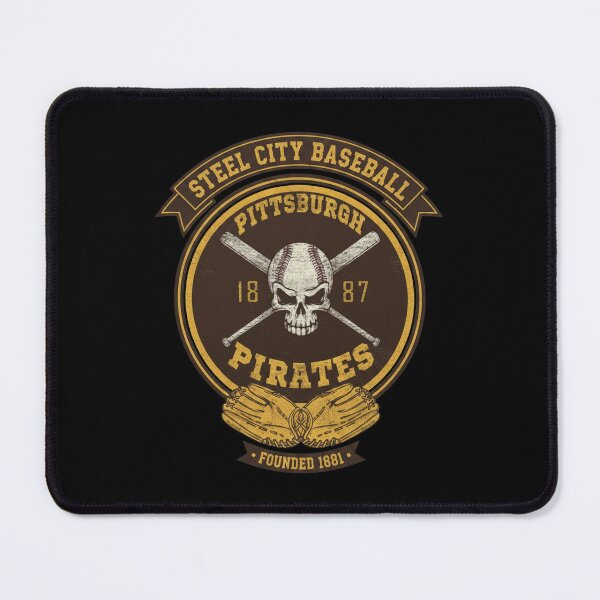 Item preview, Steel City Baseball Pittsburgh Pirates Skull Baseball Bat Emblem designed and sold by Dravienart.