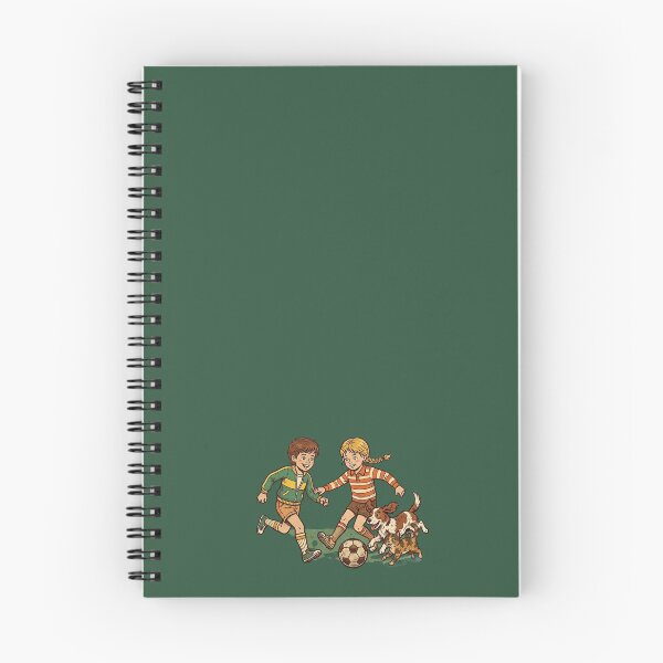 Item preview, Friends Playing Soccer with Their Dog and Cat – Retro Children's Art designed and sold by FootprintofLove.