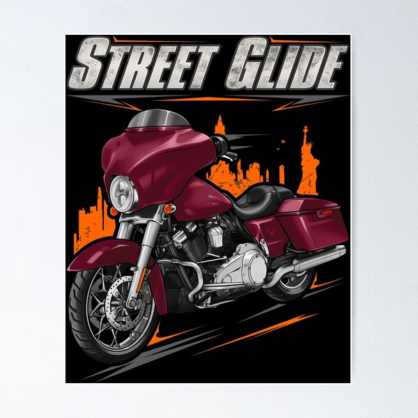 Item preview, Motorcycle Street Glide FLHX & FLHXI 2009 Red Hot Denim for Motorcycle Riders designed and sold by MotoApparelHub.