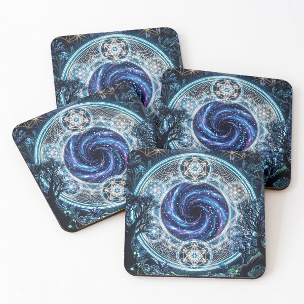 Item preview, Glowing Indigo Galaxy Vortex Sacred Geometry Portal | Monkeybusiness designed and sold by monkeybusiness.pt.