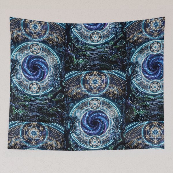 Item preview, Glowing Indigo Galaxy Vortex Sacred Geometry Portal | Monkeybusiness designed and sold by monkeybusiness.pt.