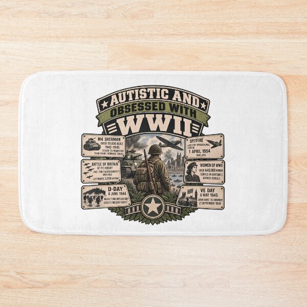Item preview, Autistic And Obsessed With WWII - World War 2 History Buff Facts  designed and sold by Neurospicy Trolls.