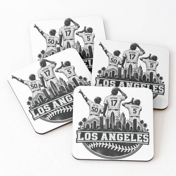 Item preview, Ohtani-Betts Freeman Los Angeles Big Three Skyline Graphic designed and sold by dartoffofo⭐⭐⭐⭐⭐.
