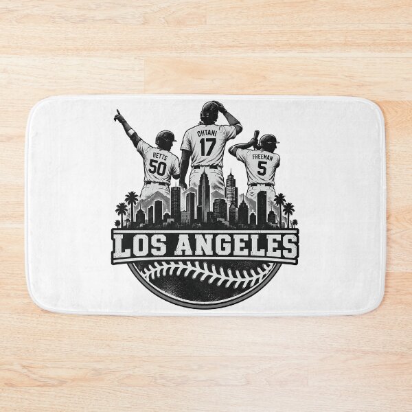 Item preview, Ohtani-Betts Freeman Los Angeles Big Three Skyline Graphic designed and sold by dartoffofo⭐⭐⭐⭐⭐.