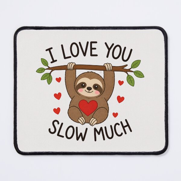 Item preview, I Love You Slow Much Sloth designed and sold by TshirtsOnline-.