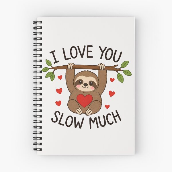 Item preview, I Love You Slow Much Sloth designed and sold by TshirtsOnline-.
