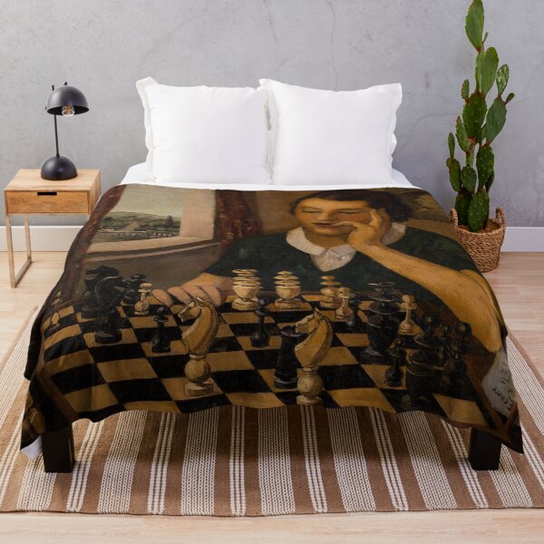 Item preview, Chess Wall Art, The Chess Player, Vintage French Painting by Luce Tallet designed and sold by RickE.