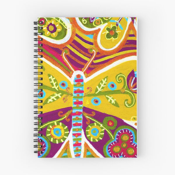 Item preview, Folk Butterflies on Striped Rainbow designed and sold by Fani*.