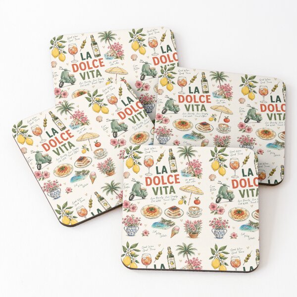 Item preview, La Dolce Vita Italian Summer – Mediterranean Food, Lemon, Vespa & Coastal Life designed and sold by vinothmech53.