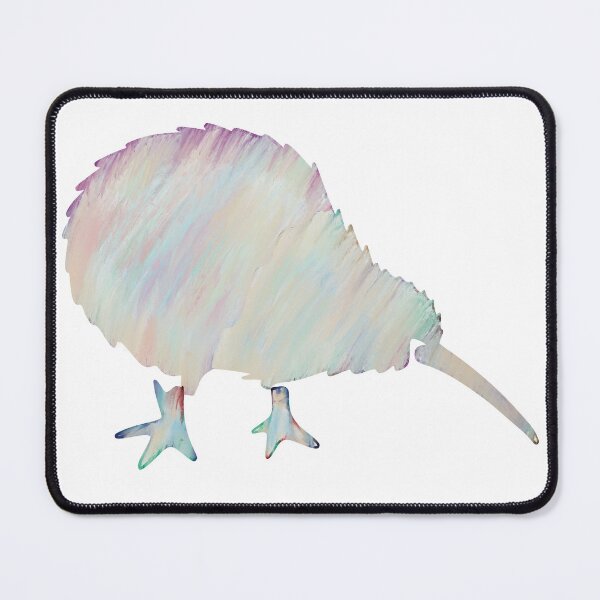 Item preview, Grey & Pink Kiwi Bird No. 6 - Minimalist New Zealand Bird Art designed and sold by iampaulmorris.