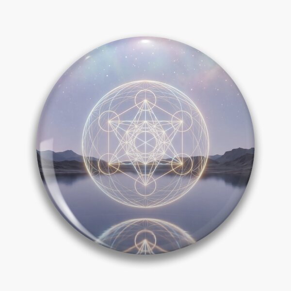 Item preview, Glowing Sacred Geometry Lake Reflection Sunset | Monkeybusiness designed and sold by monkeybusiness.pt.