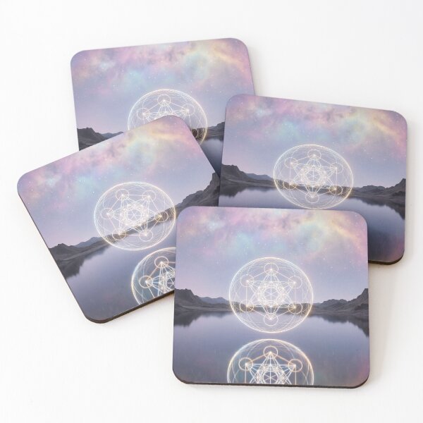 Item preview, Glowing Sacred Geometry Lake Reflection Sunset | Monkeybusiness designed and sold by monkeybusiness.pt.