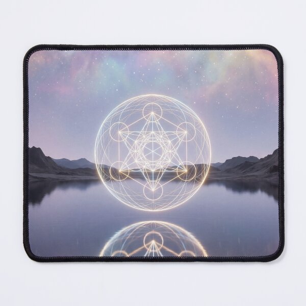 Item preview, Glowing Sacred Geometry Lake Reflection Sunset | Monkeybusiness designed and sold by monkeybusiness.pt.