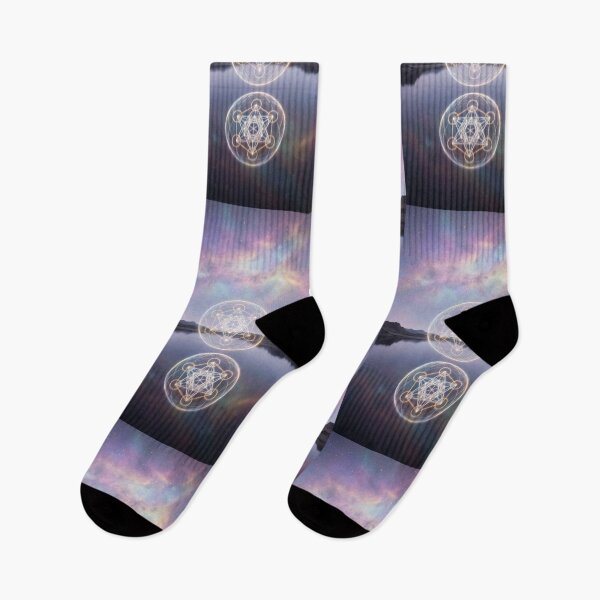 Item preview, Glowing Sacred Geometry Lake Reflection Sunset | Monkeybusiness designed and sold by monkeybusiness.pt.
