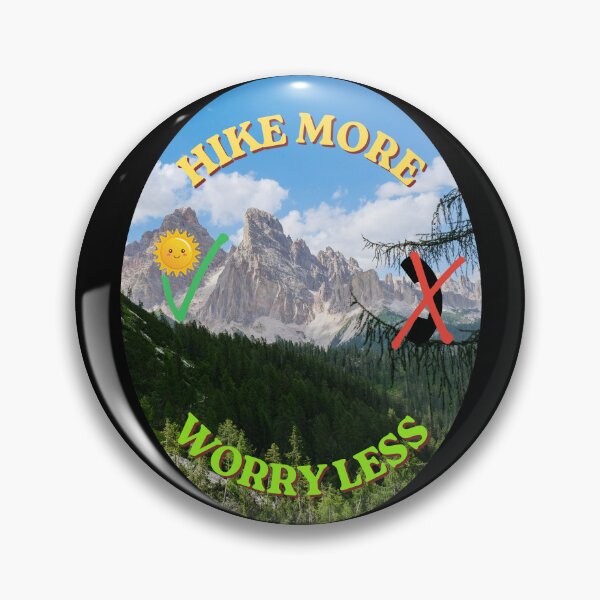 Item preview, Hike More Worry Less, Gifts For Travel Enthusiasts designed and sold by zebek-design.