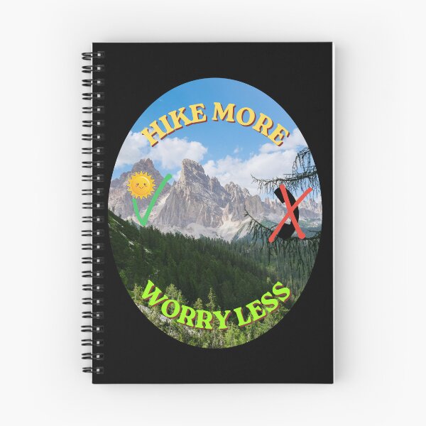 Item preview, Hike More Worry Less, Gifts For Travel Enthusiasts designed and sold by zebek-design.