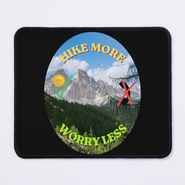 Item preview, Hike More Worry Less, Gifts For Travel Enthusiasts designed and sold by zebek-design.