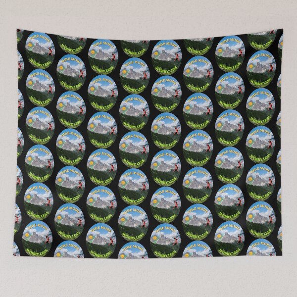 Item preview, Hike More Worry Less, Gifts For Travel Enthusiasts designed and sold by zebek-design.