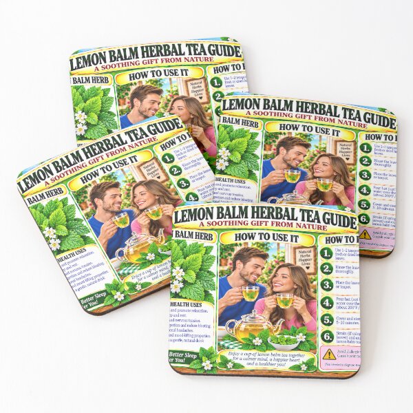 Item preview, Lemon Balm Herbal Tea Guide designed and sold by New Wave Artworks & Odds &Ends.