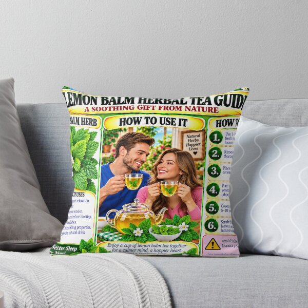 Item preview, Lemon Balm Herbal Tea Guide designed and sold by New Wave Artworks & Odds &Ends.