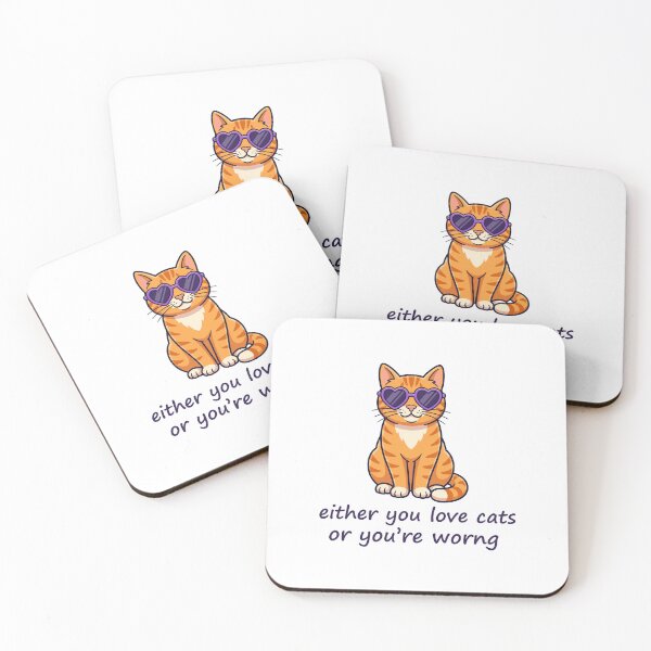 Item preview, either you love cats or you’re worng designed and sold by Steele-Art.