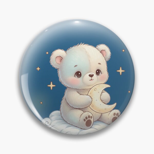 Item preview, Little Night Cloud – Cute Bear on Cloud designed and sold by Herzbaumatelier.