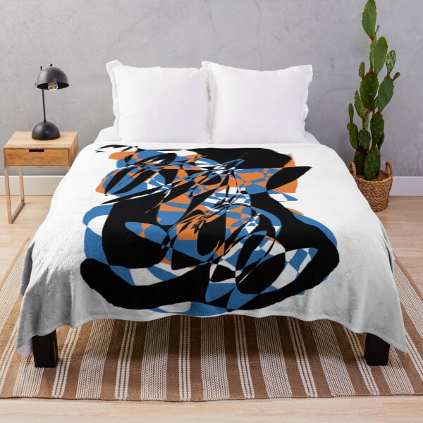 Item preview, Abstract Blue Orange designed and sold by lightninlights.