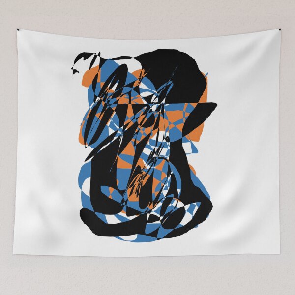 Item preview, Abstract Blue Orange designed and sold by lightninlights.