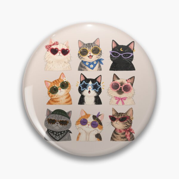Item preview, Retro Cat, Cool Cat with Sunglasses, Groovy 70s Kitty, Colorful Vintage Cat Aesthetic, Funky Cat Mom Gift, Cat Lover Gift designed and sold by Quiajia.