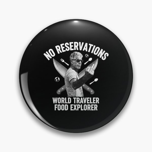 Item preview, Anthony Bourdain No Reservations World Traveler Crossed Chef Knives designed and sold by Dravienart.