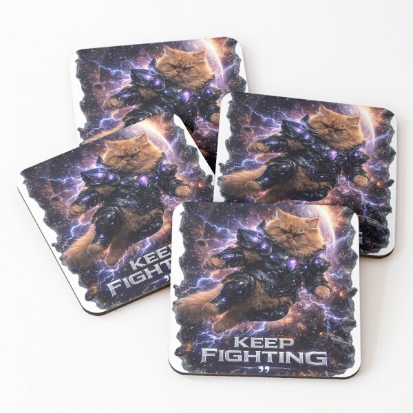 Item preview, Cosmic Cat Warrior – Keep Fighting designed and sold by tanaphon2333.