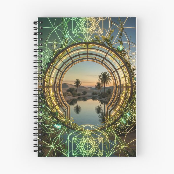 Item preview, Glowing Sacred Geometry Desert Oasis Portal | Monkeybusiness designed and sold by monkeybusiness.pt.
