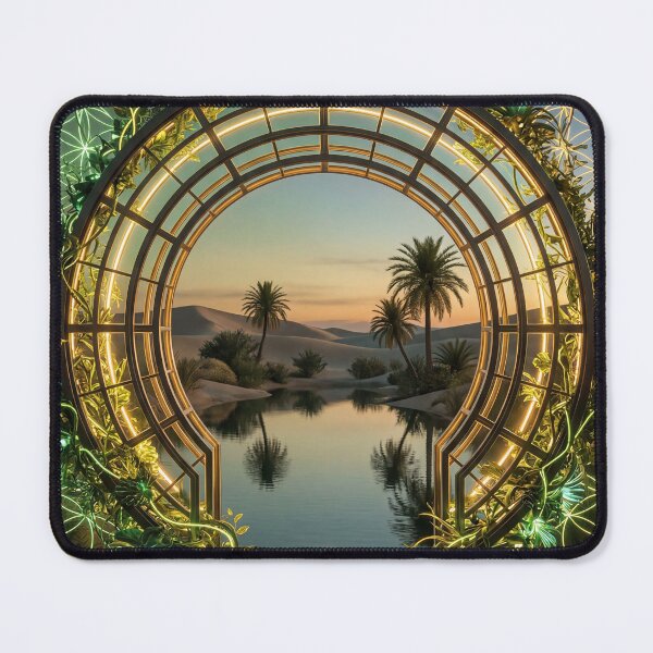 Item preview, Glowing Sacred Geometry Desert Oasis Portal | Monkeybusiness designed and sold by monkeybusiness.pt.