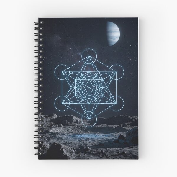 Item preview, Glowing Metatron's Cube Lunar Landscape Night | Monkeybusiness designed and sold by monkeybusiness.pt.