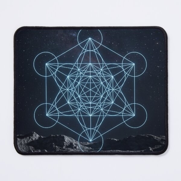 Item preview, Glowing Metatron's Cube Lunar Landscape Night | Monkeybusiness designed and sold by monkeybusiness.pt.