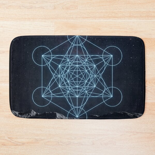 Item preview, Glowing Metatron's Cube Lunar Landscape Night | Monkeybusiness designed and sold by monkeybusiness.pt.